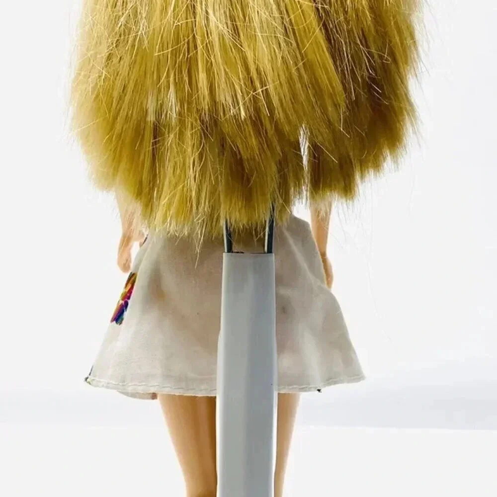 MATTEL BARBIE Doll Blond Hair Articulated Elbows Floral Dress12
